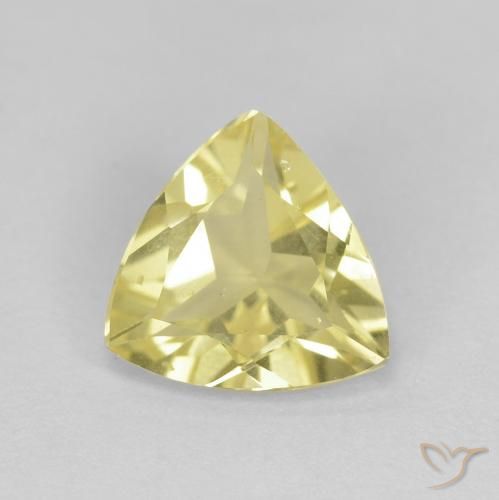 1.24ct 天然 暖黄 绿柱石, 胖三角形, VVS-VS