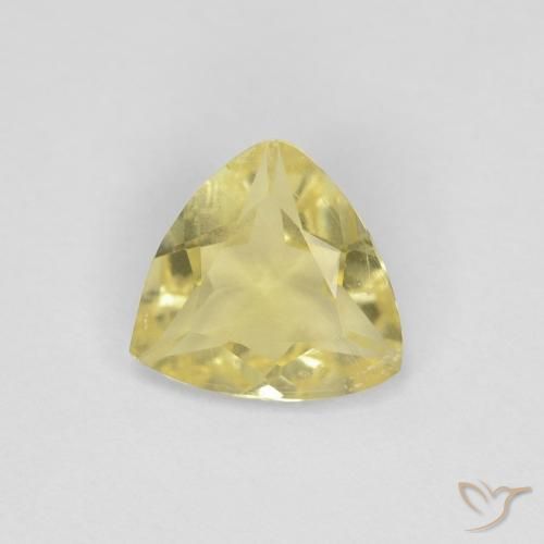0.81ct 天然 淡黄色 绿柱石, 胖三角形, VVS-VS