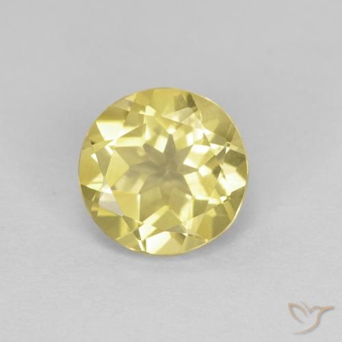 1.23ct 天然 托斯卡纳黄 绿柱石, 圆形的, VVS-VS
