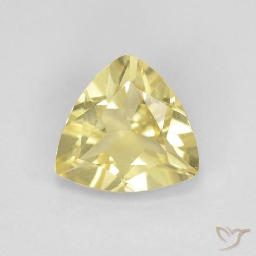 1.36ct 天然 淡黄色 绿柱石, 胖三角形, VVS
