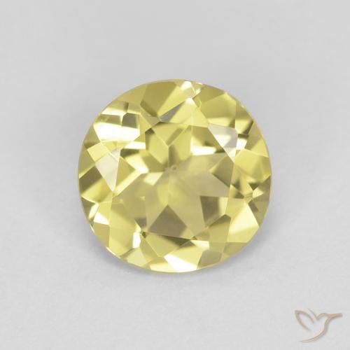 1.05ct 天然 淡黄色 绿柱石, 圆形的, VVS