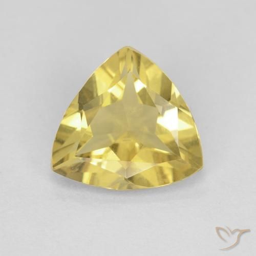 1.34ct 天然 中黄色 绿柱石, 胖三角形, VVS