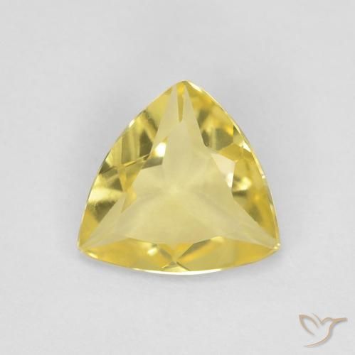 0.79ct 天然 托斯卡纳黄 绿柱石, 胖三角形, VVS
