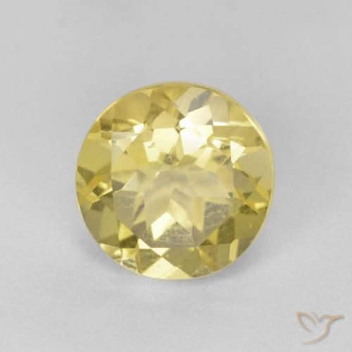 1.46ct 天然 Medium Light-Yellow 绿柱石, 圆形的, VS