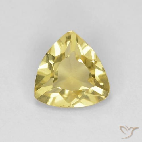 0.92ct 天然 淡黄 绿柱石, 胖三角形, VVS-VS