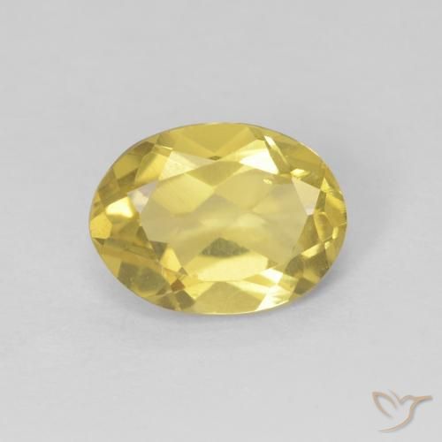 1.17ct 天然 中黄色 绿柱石, 椭圆形, VS