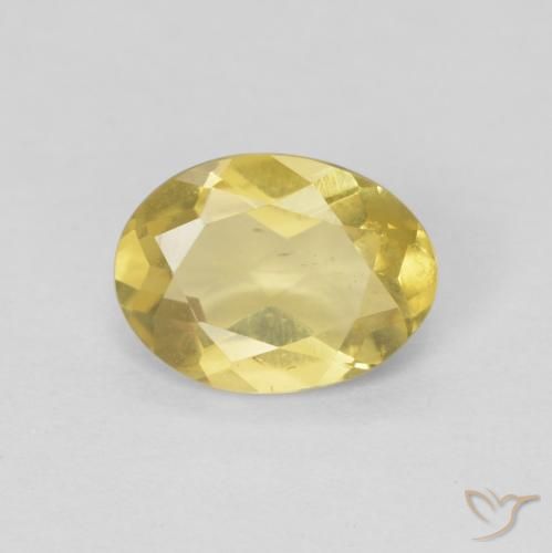 1.07ct 天然 中黄色 绿柱石, 椭圆形, VS
