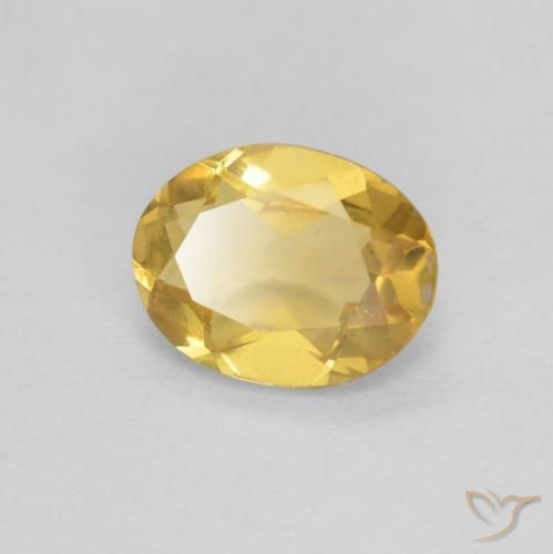 1.00ct 天然 金色 绿柱石, 椭圆形, VS