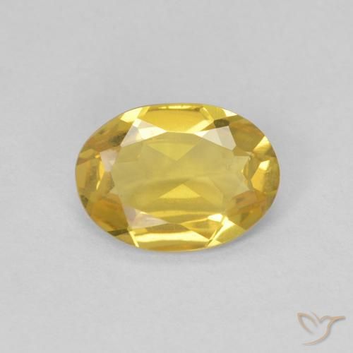 0.88ct 天然 浅金色 绿柱石, 椭圆形, VVS