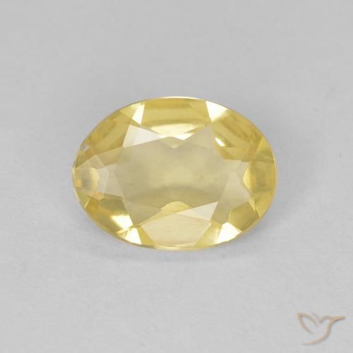 0.82ct 天然 浅金色 绿柱石, 椭圆形, VVS