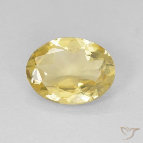 1.40ct 天然 淡黄色 绿柱石, 椭圆形, VVS