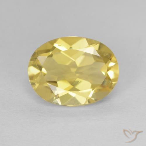1.70ct 天然 浅金色 绿柱石, 椭圆形, VVS