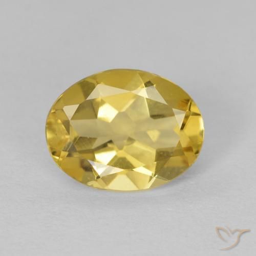 1.62ct 天然 淡黄色 绿柱石, 椭圆形, VVS