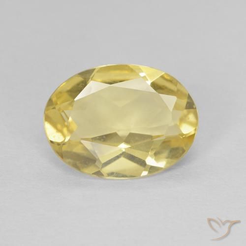 1.42ct 天然 淡黄色 绿柱石, 椭圆形, VVS