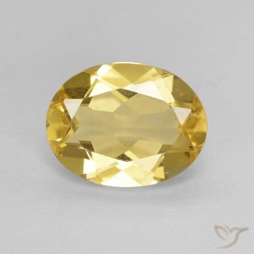 1.75ct 天然 淡黄色 绿柱石, 椭圆形, VVS