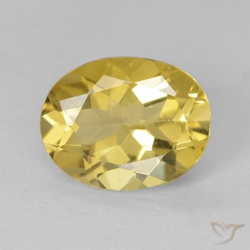 2.22ct 天然 淡黄色 绿柱石, 椭圆形, VVS