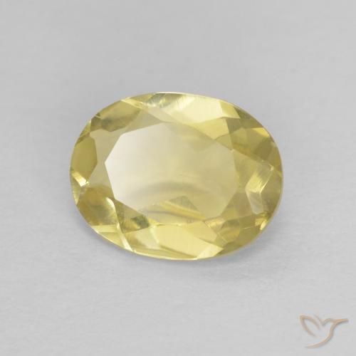 1.00ct 天然 金黄色 绿柱石, 椭圆形, VVS