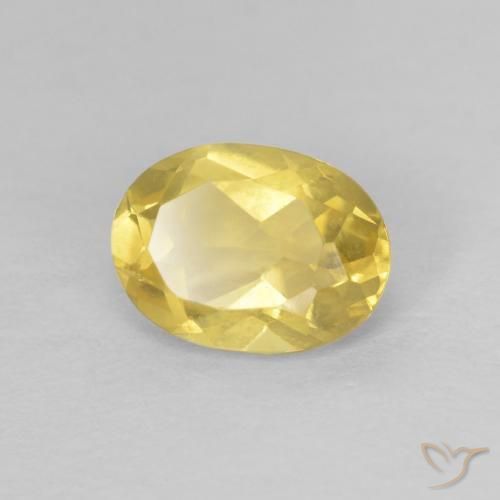 0.83ct 天然 蜜黄色 绿柱石, 椭圆形, VVS