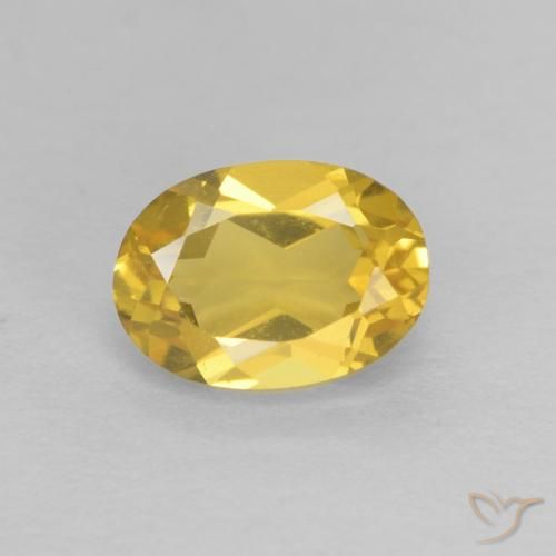 0.89ct 天然 蜜黄色 绿柱石, 椭圆形, VVS