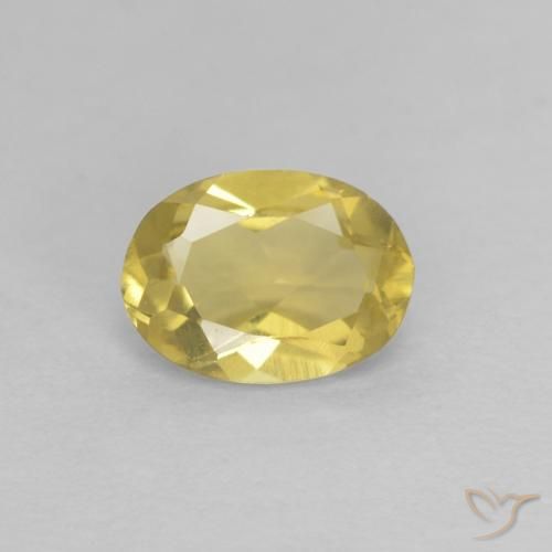 0.62ct 天然 中黄色 绿柱石, 椭圆形, VVS