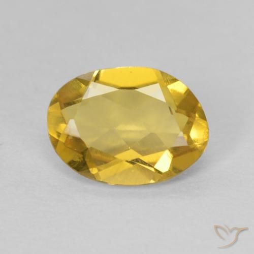 1.01ct 天然 蜜黄色 绿柱石, 椭圆形, VVS