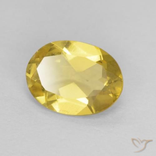 0.93ct 天然 淡黄色 绿柱石, 椭圆形, VVS