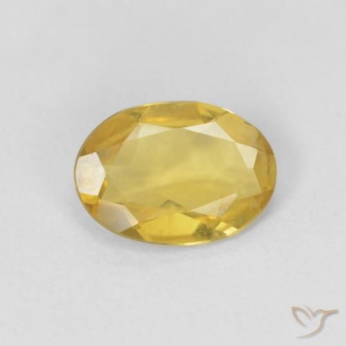 0.75ct 天然 金黄色 绿柱石, 椭圆形, VVS-VS
