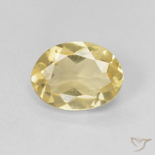 1.15ct 天然 浅金黄色 绿柱石, 椭圆形, VVS-VS