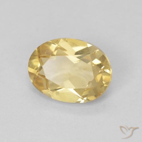 1.15ct 天然 浅金色 绿柱石, 椭圆形, VVS-VS