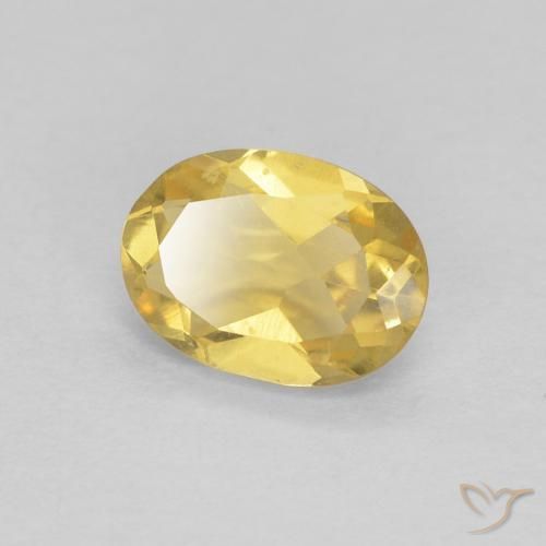 0.73ct 天然 浅金色 绿柱石, 椭圆形, VVS-VS