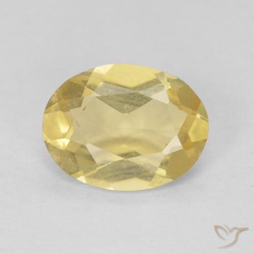1.05ct 天然 浅金黄色 绿柱石, 椭圆形, VVS-VS