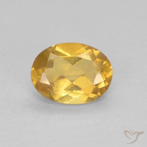 0.76ct 天然 金色 绿柱石, 椭圆形, VVS-VS