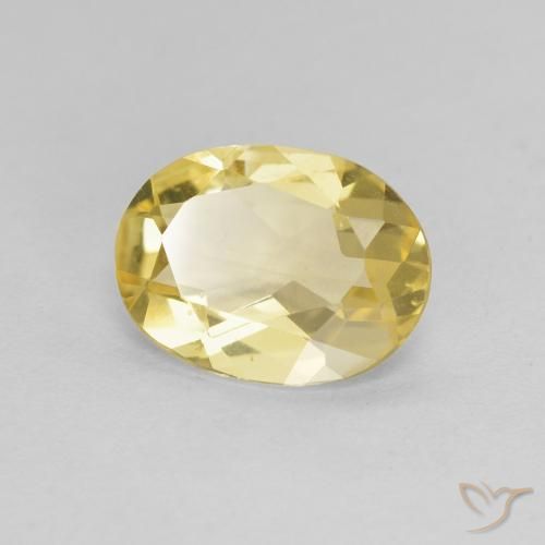 1.19ct 天然 浅金黄色 绿柱石, 椭圆形, VVS-VS