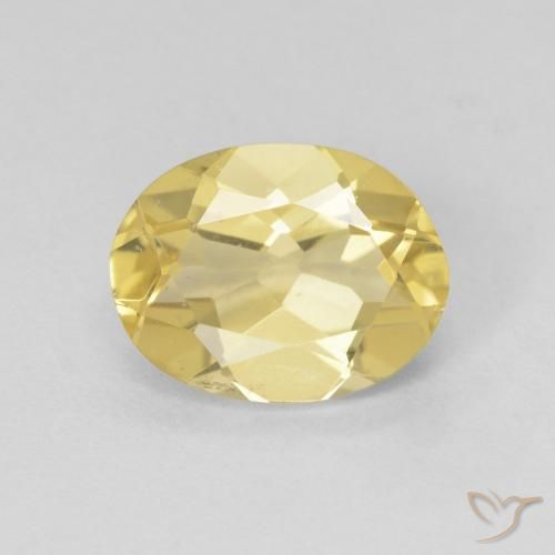 1.74ct 天然 淡黄色 绿柱石, 椭圆形, VVS-VS