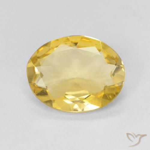 1.73ct 天然 浅金色 绿柱石, 椭圆形, VVS-VS