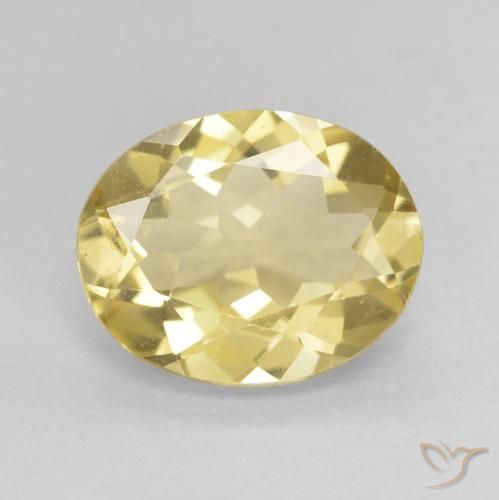 2.39ct 天然 淡黄色 绿柱石, 椭圆形, VVS-VS