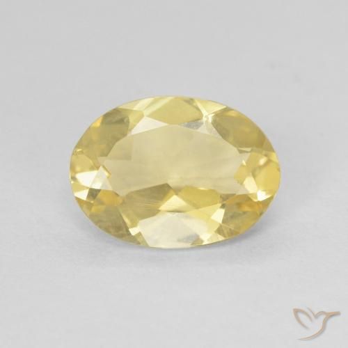 1.46ct 天然 浅金黄色 绿柱石, 椭圆形, VVS-VS