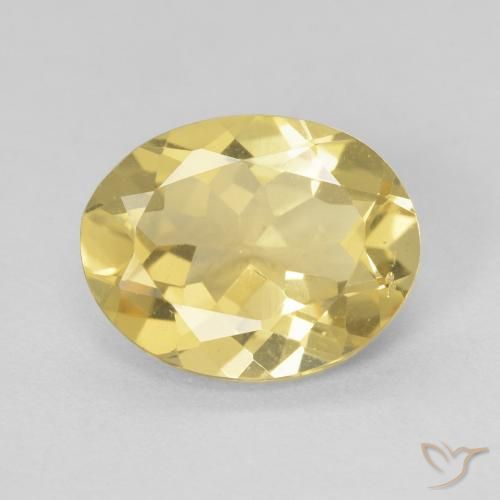 2.22ct 天然 浅金黄色 绿柱石, 椭圆形, VVS-VS