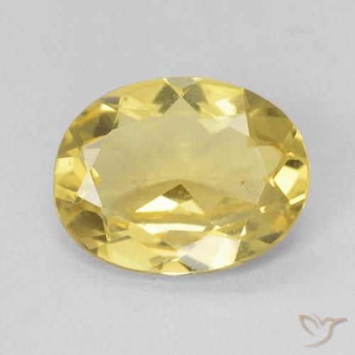 2.38ct 天然 淡黄色 绿柱石, 椭圆形, VVS-VS