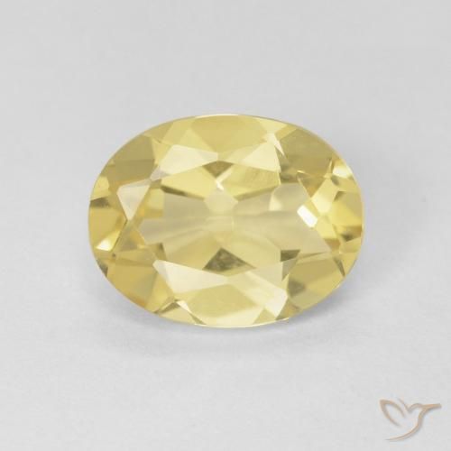1.72ct 天然 淡黄色 绿柱石, 椭圆形, VS