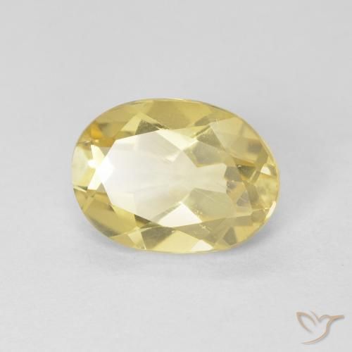 1.60ct 天然 淡黄色 绿柱石, 椭圆形, VS