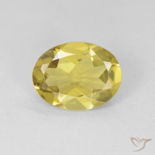 1.34ct 天然 淡黄 绿柱石, 椭圆形, VS