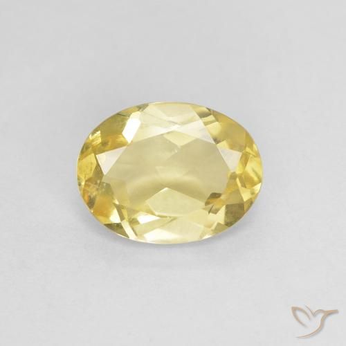 1.25ct 天然 中黄色 绿柱石, 椭圆形, VS