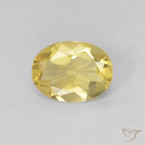 1.53ct 天然 浅金色 绿柱石, 椭圆形, VVS