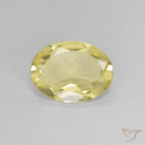 1.41ct 天然 淡黄色 绿柱石, 椭圆形, VVS