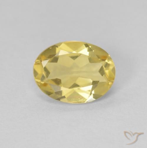 1.53ct 天然 浅金色 绿柱石, 椭圆形, VVS