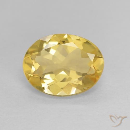 2.19ct 天然 淡黄色 绿柱石, 椭圆形, VVS