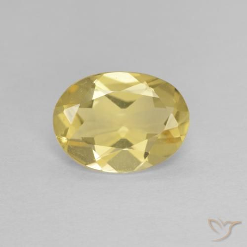 1.33ct 天然 淡黄色 绿柱石, 椭圆形, VVS