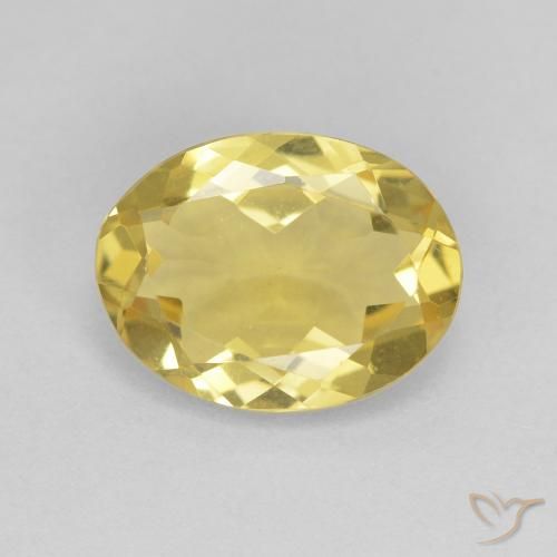 2.09ct 天然 浅金色 绿柱石, 椭圆形, VVS