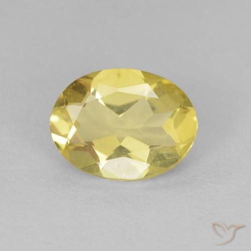 1.43ct 天然 淡黄色 绿柱石, 椭圆形, VVS